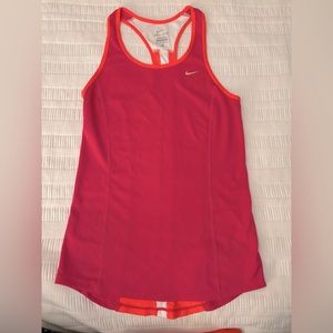 Women’s Nike Dryfit XS Racerback Workout Tank Pink Orange Extra Small